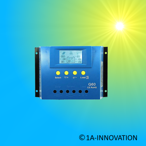 Solar Charge Controller 60A 12V / 24V LCD settable