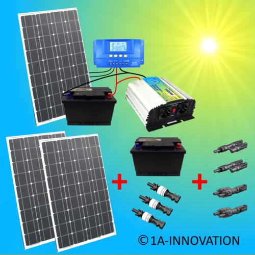 Solar300-2 Komplettes 220V Solarspeichersystem 300 Watt