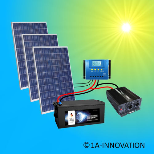 Solar750-12 Komplettes 220V Solarspeichersystem 750 Watt Wandler 2000W