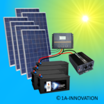 Solar1500-42 (24V)  Komplettes 220V Solarspeichersystem 1500 Watt Wandler 2000W
