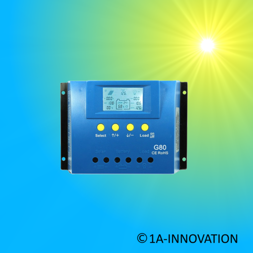 Solar Charge Controller 80A 12V / 24V LCD settable