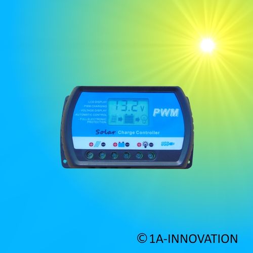 Solar Charge Controller 20A 12V / 24V LCD Blue