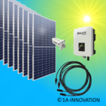 3750W solar system for feeding into your own home network single-phase