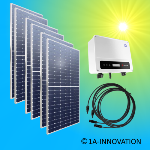 2000W Solar Balkonkraftwerk 2,0 kW Einspeisung Hausnetz einphasig