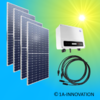 1480W Solar Balkonkraftwerk 1,5 kW Einspeisung Hausnetz einphasig